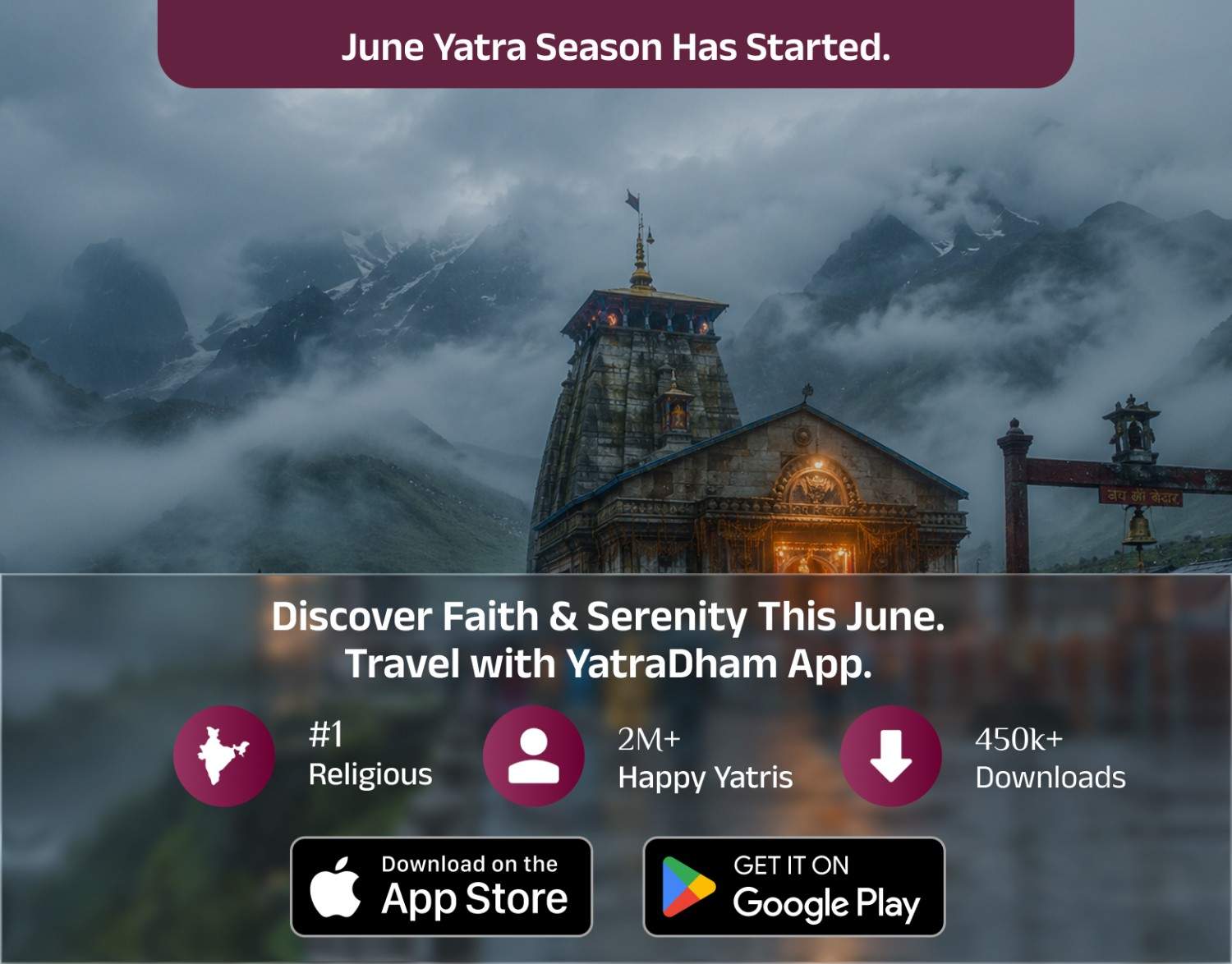 YatraDham App Banner