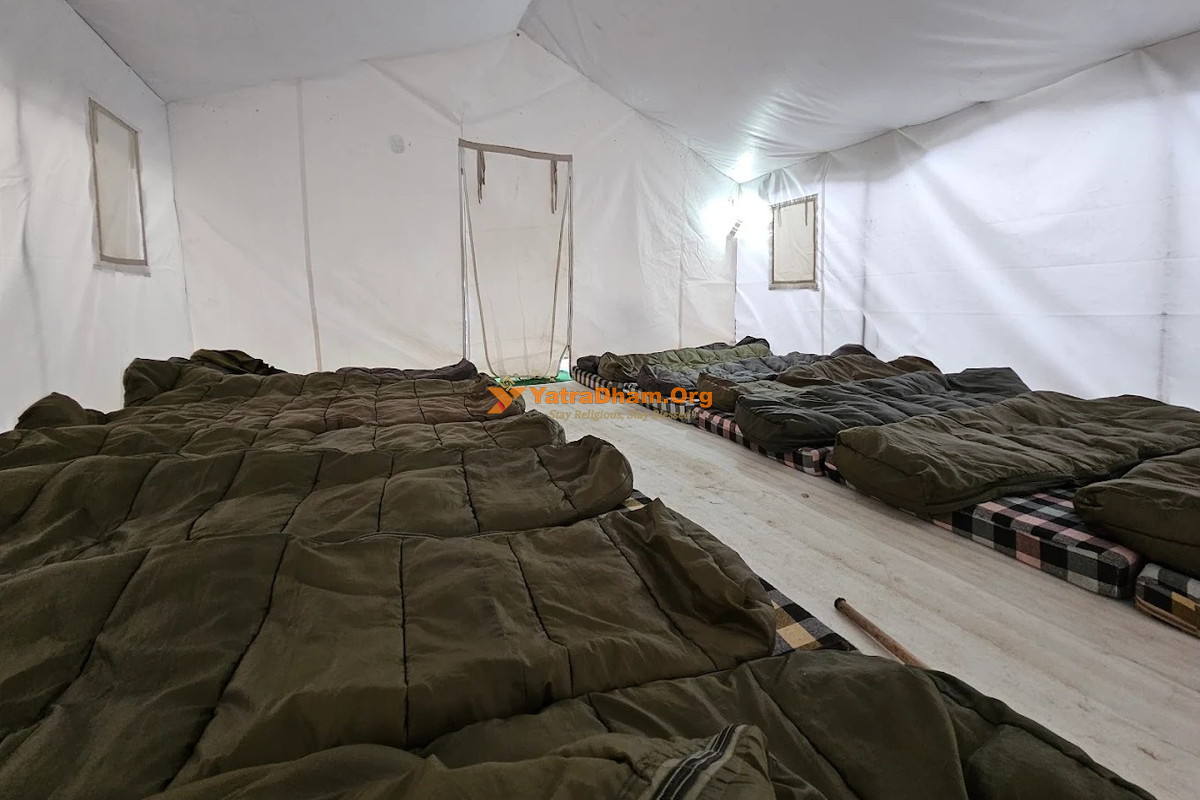 Himlok Tent Colony Ground Bedded C Bath (GMVN) - Kedarnath -Ground Bedded (only Mattress) Tent